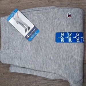 Champion Boys Fleece Jogger Heather Gray Size L (10/12) With Pockets NWT